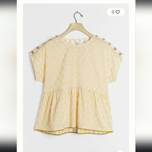 Anthropologie Edita Babydoll BlousePilcro